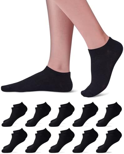Niorasen Sneaker Socken Herren Damen, 10/20 Paar Baumwolle Sneakersocken | 80% Baumwolle, OEKO-TEX 100, Leicht und Atmungsaktiv; Langlebig, Robust Hochwertige Baumwollsocken; Elast