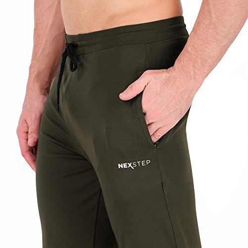 Image of NEXSTEP Men's Regular Fit Track Pants with Zipper Pockets