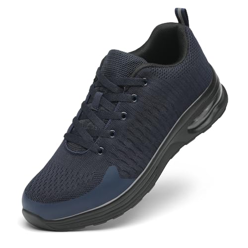 Image of LUPWEE Steel Toe Shoes for Men Women, Slip Resistant Safety Work Shoes Puncture Proof Comfortable Indestructible Sneakers with Specialized Work Insole for Industry Construction Warehouse