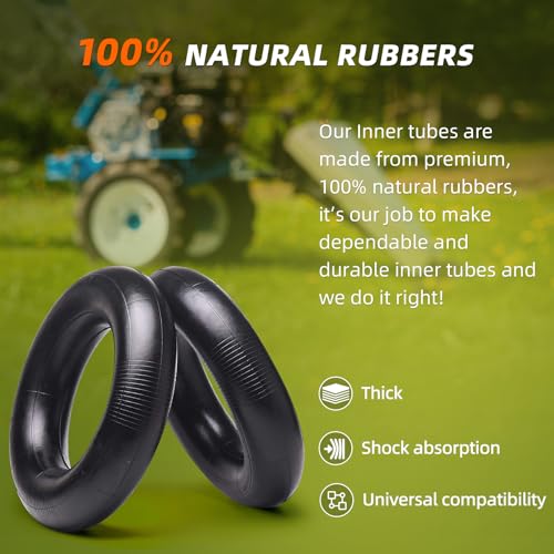 Image of AR-PRO 4.80 /4.00-8 inch Heavy Duty Replacement Inner Tube with TR-13 Straight Valve Stem (4-Pack) - for Wheelbarrows, Mowers, Hand Trucks and More