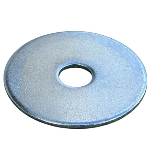 Sandbaggy 1/4” x 1-1/4” Galvanized Fender Washer (Zinc Plated) (400, Silver, 1/4” x 1-1/4”)