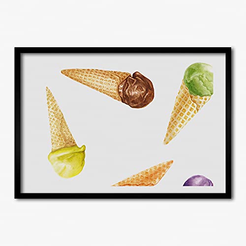 Cadre photo affiche 70x50 cm Tulup tableau peinture décoratif MDF