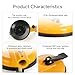LOZLIN Granite Marble Countertop Seam Leveling Tool - Adjustable Vacuum Suction Clamp Set for Stone Slab Installation & Repair, Pro Gap Adjustment Kit Yellow Rubber