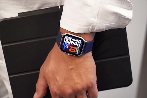 Ice-Watch - ICE smart Silver Navy - Silbergraue Smartwatch für Herren/Unisex mit Silikonarmband - 021412 (1,85") – Ansicht 5