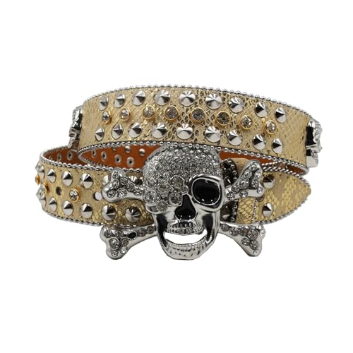 Ceinture pour jeans pantalon adulte style punk pour soirées concerts et festivals rock S