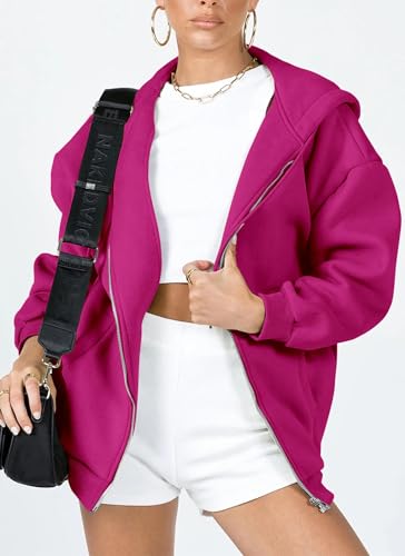 Image of PRETTYGARDEN Women's 2026 Spring Zip Up Y2K Hoodies Casual Long Sleeve Sweatshirts Fall Winter Track Jackets with Pockets
