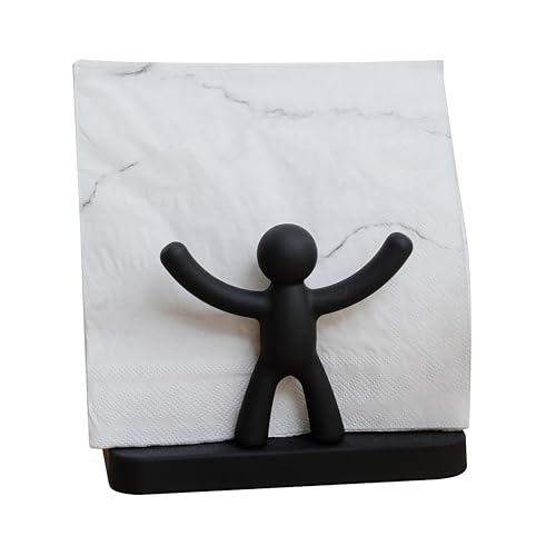 Porta Guardanapo Buddy Umbra Preto 15X10,5CM