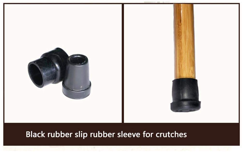 Bastón de madera para caminar, bastón macizo, bastón de madera, bastón para ancianos, cómodo y duradero, ayuda para caminar estilo cayado, muleta de bambú con punta de goma, unisex, ligero y resi