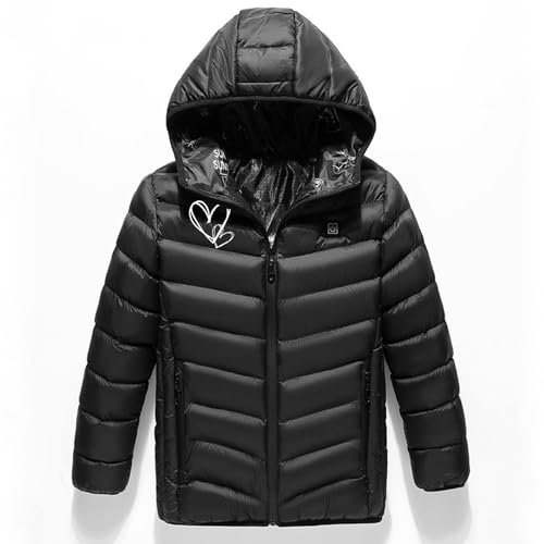 Kids Heated Jacket Boys Girls Hood Jackets USB Heated Coat 3 Adjustable Temperature Body Warmer 3 Heating Zones Jacket4