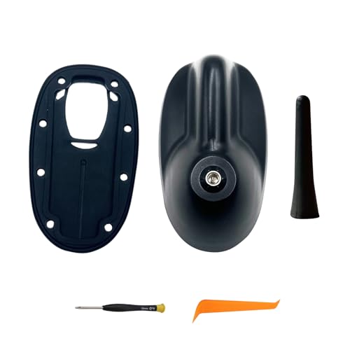 Copgge Large Type Roof Antenna Mount Base with Short Sport Antenna and Rubber Gasket Fits for Mini Cooper R55 Clubman S 2008-2015, Fits for Mini Cooper R56 Hatchback S 2007-2013 (Large Type)