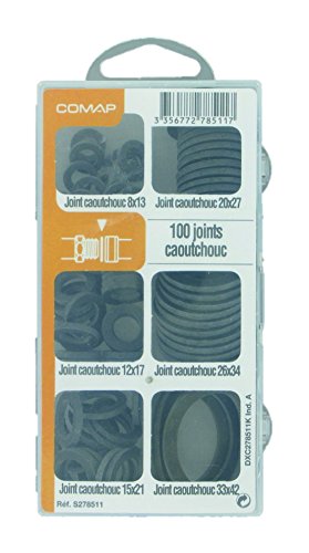 Comap Coffret de 100 joints caoutchouc pour sanitaire