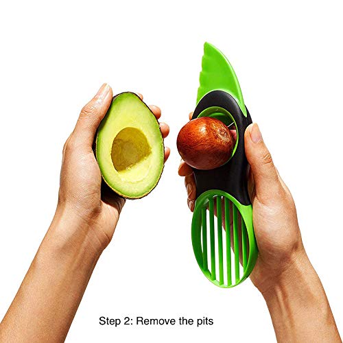 Avocado Peeler Avocado Slicer Avocado Cutter Fruit & Vegetable Peeler Kitchen Tools 3 In 1