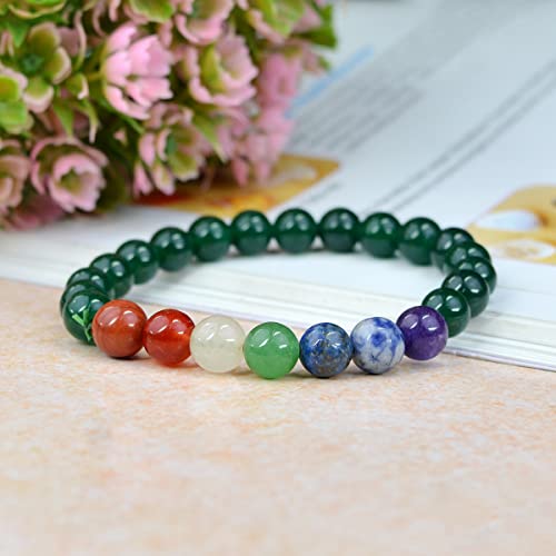 Image of Reiki Crystal Products Certified Natural Crystal Stone 8 mm Round Beads Bracelet for Men and Women | Reiki Charged Gemstone Bracelets | Multiple Stone Variants Available