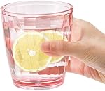 Hedume Ensemble de 6 Verres à boire en plastique haut de gamme, 6 Couleurs 10.5 Coupes à tumbler empilables Oz, BPA Gratuit