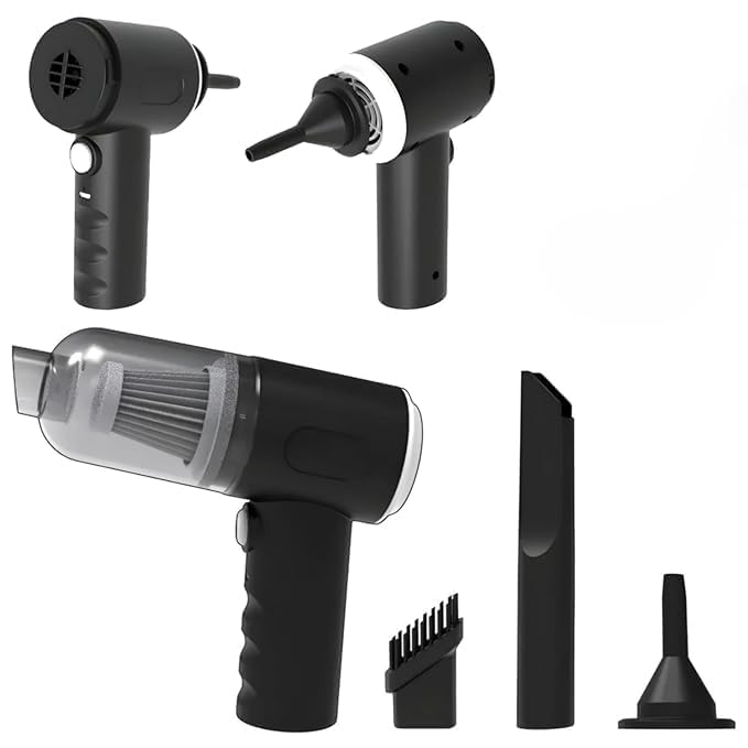 3 in 1 Portable Handheld Vacuum Cleaner, Duster, Blower and Air Pump, Wireless, for Car, Home, Computer and Laptop Cleaning-image-47