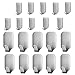 MELANIE'S POWER 20 PCS Adhesive Hooks, Heavy Duty Wall Hooks Stainless Steel Ultra Strong Waterproof Wall Hangers for Robe, Coat, Towel, Keys, Bags, Home, Kitchen, Bathroom