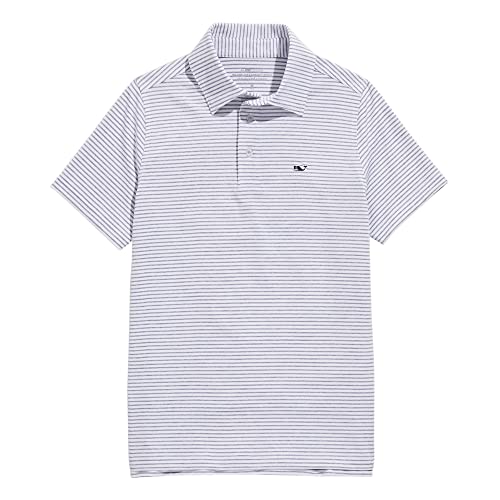 Image of Vineyard Vines Kids Bradley Stripe Sankaty Polo (Toddler /Little Kids /Big Kids)