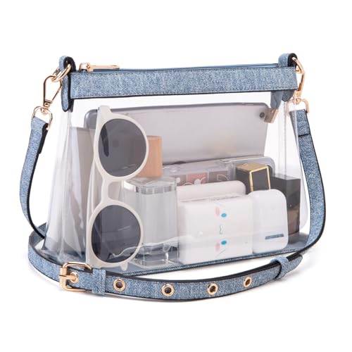 Image of Wuflyover Clear Bag for Stadium Events, Clear Purse for Women
