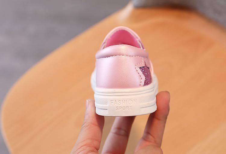 Toddler/Little Kid/Big Kid Girls Toddler Sneakers Slip On Canvas Walking Shoes4