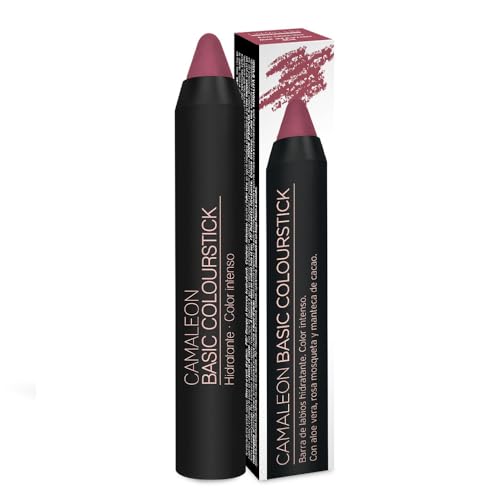 Camaleon Cosmetics - Pintalabios Nude Rosa Oscuro - Larga duración - Con activos naturales - Hidratante y cremoso