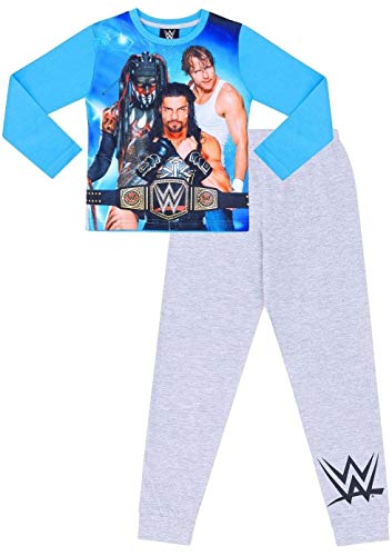 Boys WWE World Wrestling Entertainment Blue Grey Pyjamas (8-9 Years)