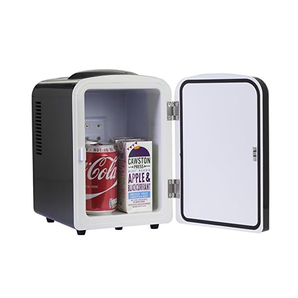 iceQ 4 Litre Mini Fridge in Black for Office & Bedroom Portable