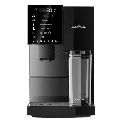Cafetière Superautomatique Cecotec Cremmaet Compactccino 1350 W avec Pression de 19 Bars, Nettoyage Automatique & Systèm