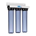 Max Water 3 Stage 20" x 2.5" Whole House Clear Water Filter System Without Filters