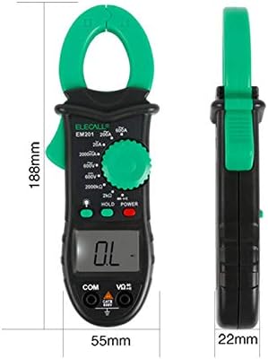 ELECALL EM201 Clamp Meter Dimensions