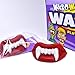Wack-O-Wax Fangs – Fun Candy Halloween Toy – Individually Wrapped Peanut and Gluten Free Candy – Cherry, 24 Count Box