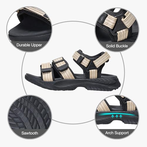 CAMEL CROWN Mens Waterproof Hiking Sandals with Arch Support Comfortable Sport Sandals Summer Outdoor Beach Water3