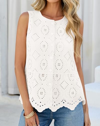 Women's Summer Eyelet Tops  - image 2