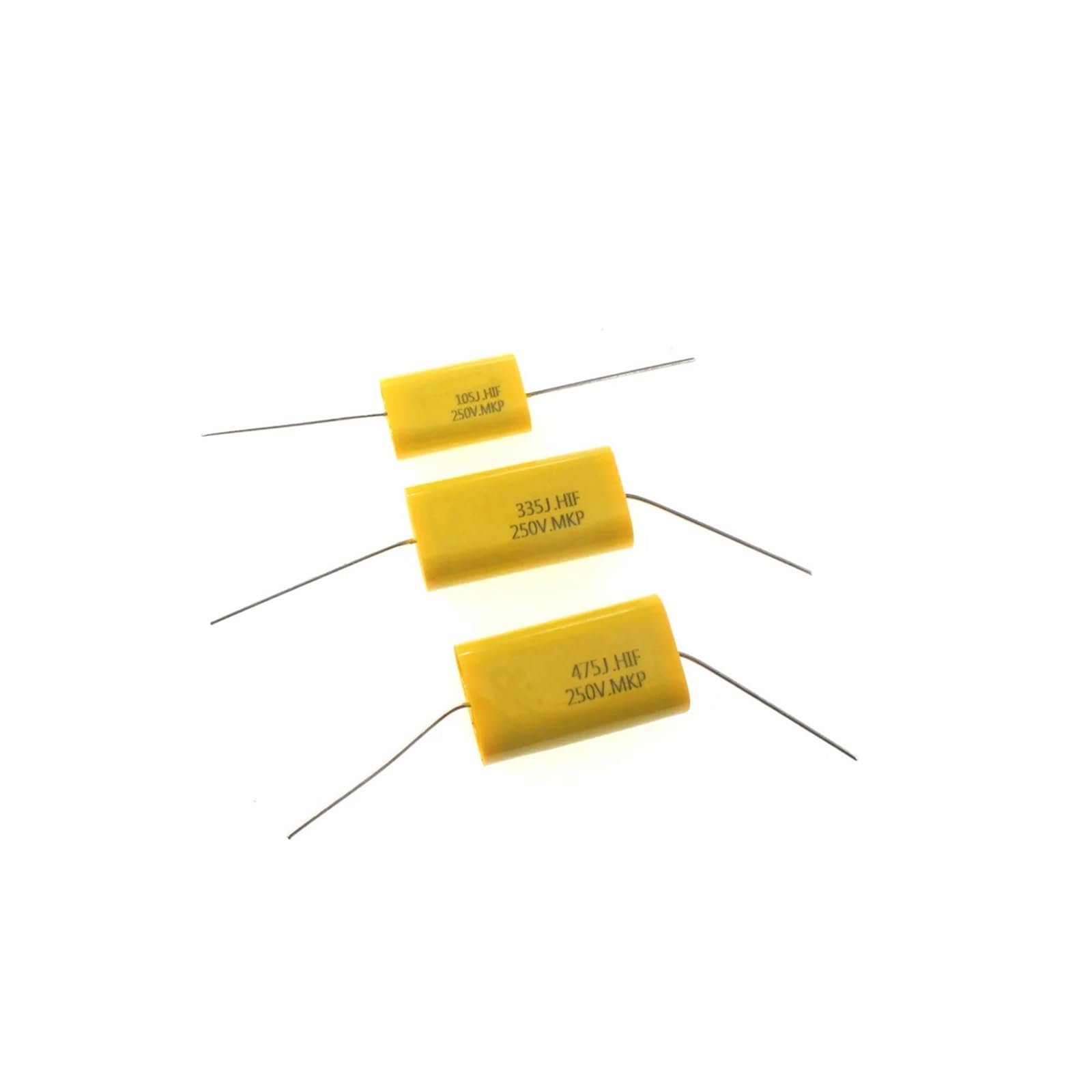 5PCS 250V DC Axial MKP Audio Grade Capacitor 0.68uF~47uF For HIFI DIY Frequency Capacitance Guitar Amplifier IDGTTLDF(250V226 5PCS)