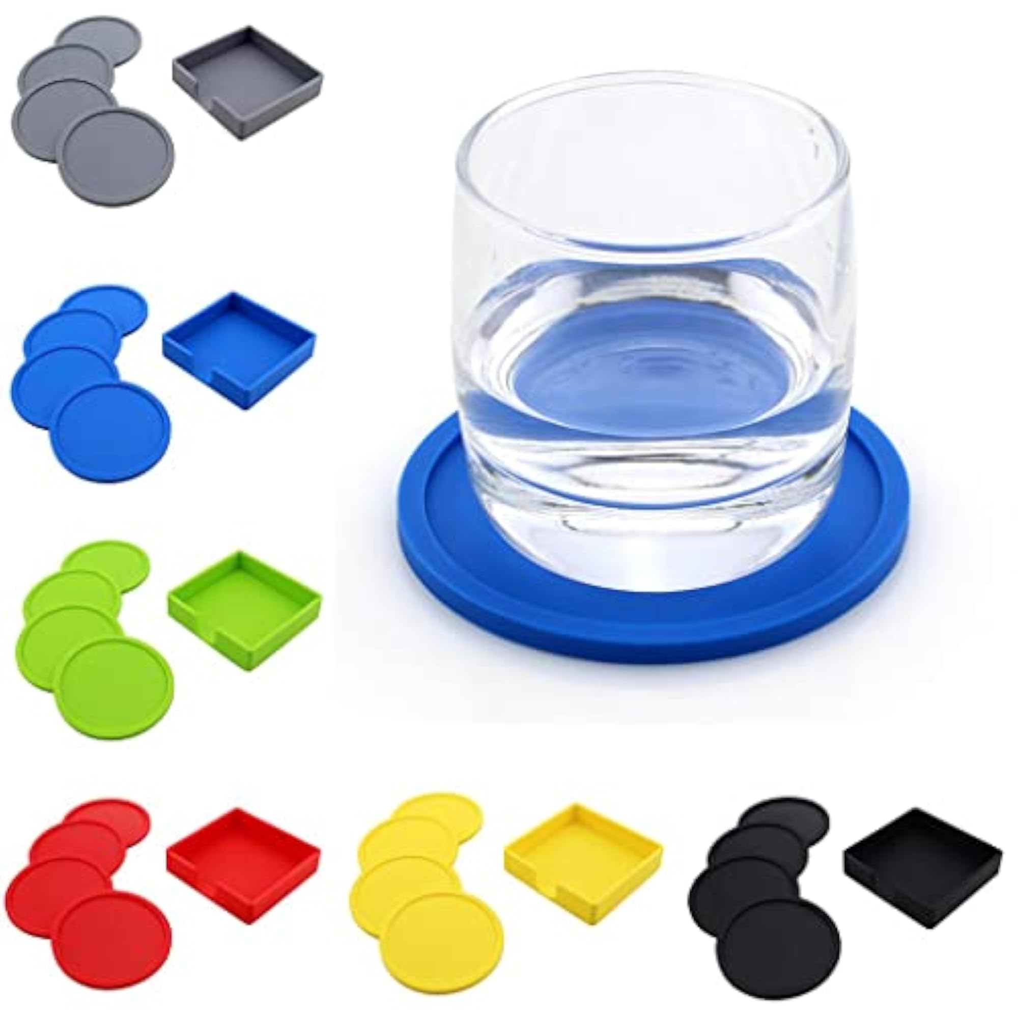 Silicone Drink Coaster Heat Insulation Mug Placemat, Black