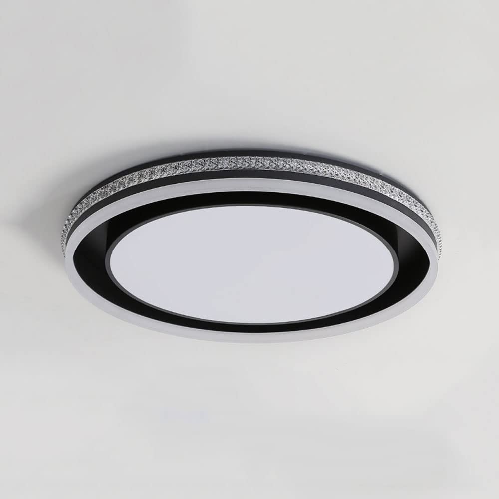 Plafonnier LED 50W tricolore noir pour salon et salle à manger moderne