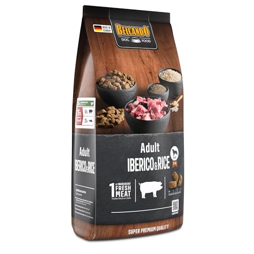 Belcando Adult Iberico & Rice [1 kg] Hundefutter | Trockenfutter für Hunde | Alleinfuttermittel für ausgewachsene Hunde Aller Rassen ab 1… – Ansicht 2