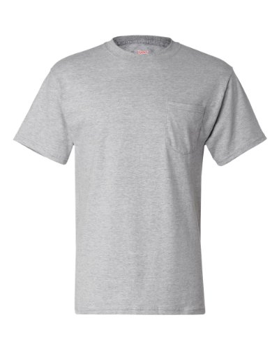 Hanes T-Shirt Opaque Lot de 2 Homme en coton haut de gamme maille lourde