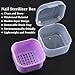 Nail Tool Sterilizer Box Plastic Disinfectant Container for Nail Art Accessories Tools, Portable Nail Drill Bits Sterilization Tray Soaking Box with Strainer Nail Art Salon Sterilizing Tool