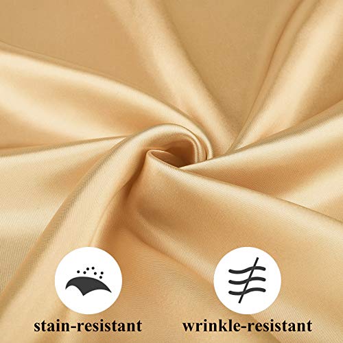Aneco AN2787 12 Pieces Satin Napkin Square 20 X 20 Inches Dinner Napkins Weddings Party Napkin Soft Table Napkins For Romantic Weddings Party Dinner Decoration  thumb #3