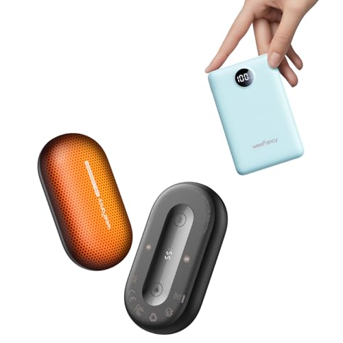 Cargador portátil ultra delgado 10000mAh y calentadores de mano 2 unidades