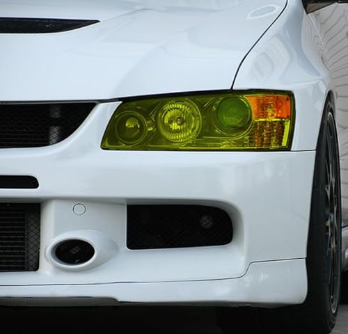 Image of HOME13 Self Adhesive Auto Car Tint Headlight Taillight Fog Light Vinyl Smoke Film Sheet Sticker Cover Car & Bike Protection Film (Chameleon Fluorescent Yellow, 24x60 Inch)