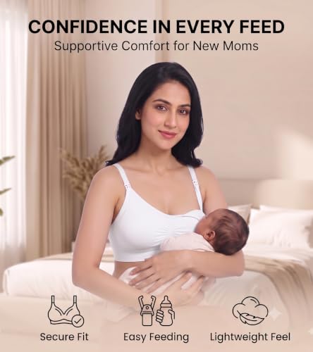Image of DClub Comfort Revolution Seamless Bra -Easy lite Full-Coverage Wireless Everyday Bra with Soft Comfort with Removable Pad.