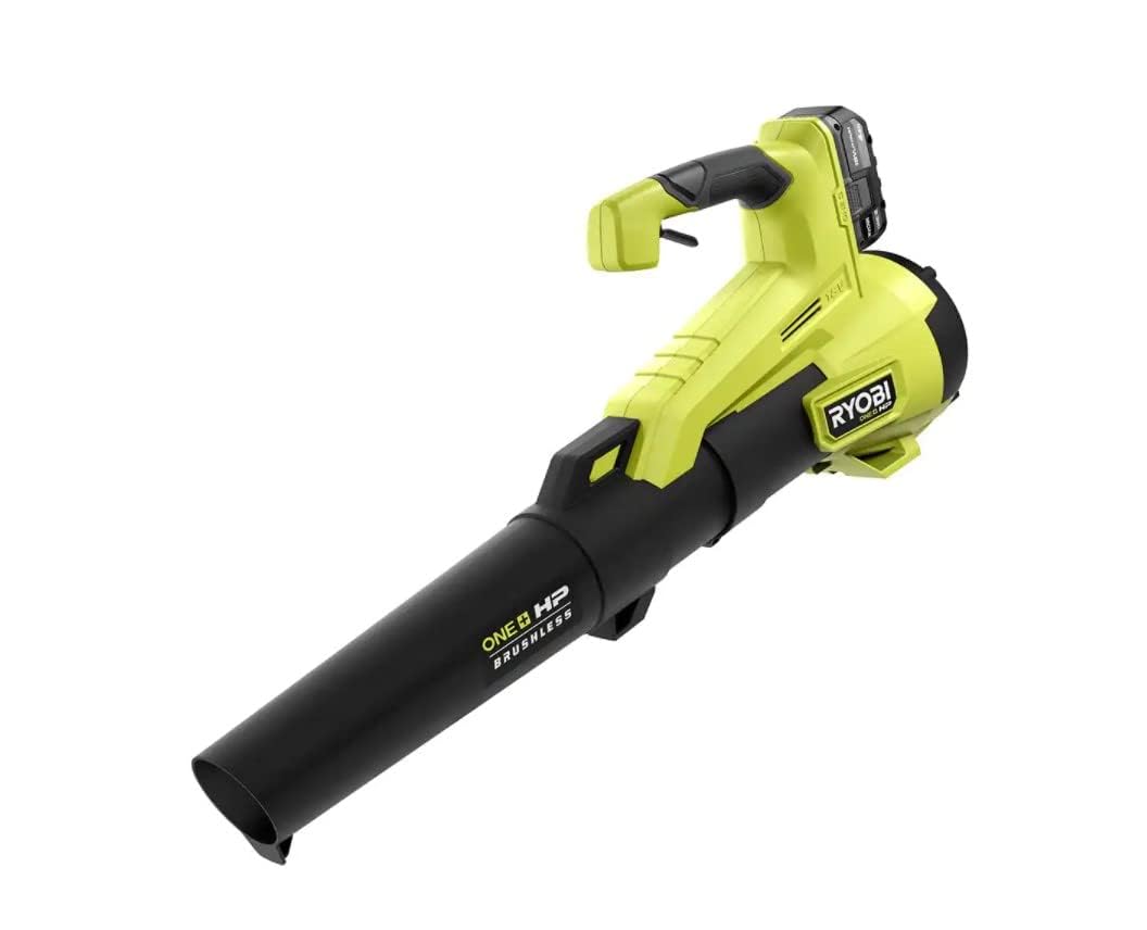 Souffleur 350 CFM RYOBI 18V One+ avec batterie et chargeur pour jardin