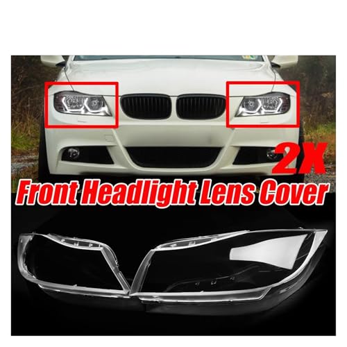 Coque de phare BMW Série 3 E90 E91 Facelift plastique transparent haute clarté - 2