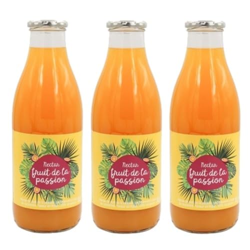 Lot 3x Nectar de fruit de la passion - Bouteille 1L