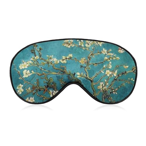 アイマスク ゴッホ 桜 睡眠アイマスク 目隠し 眼帯 スリープマスク アイピロー 睡眠用 安眠 遮光 軽量 四季 通気性 長さ調節可能 男女兼用 旅行用