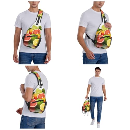 Bolso cruzado citrus fruits tipo sling para hombre y mujer miniatura 2