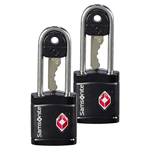 Samsonite Global Travel Accessories - TSA-Schloss mit Schlüssel 2er Pack, Schwarz