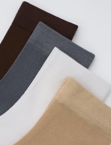 SERISIMPLE Mens Rayon Bamboo Ankle Breathable Socks Thin Quarter Athletic Comfortable Casual Mesh Socks 5 Pairs3
