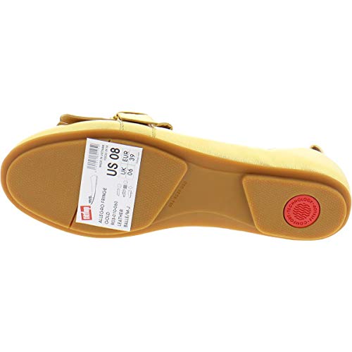 FitFlop Womens Allegro/Frankie Fringe Ballet Flat Shoes US3